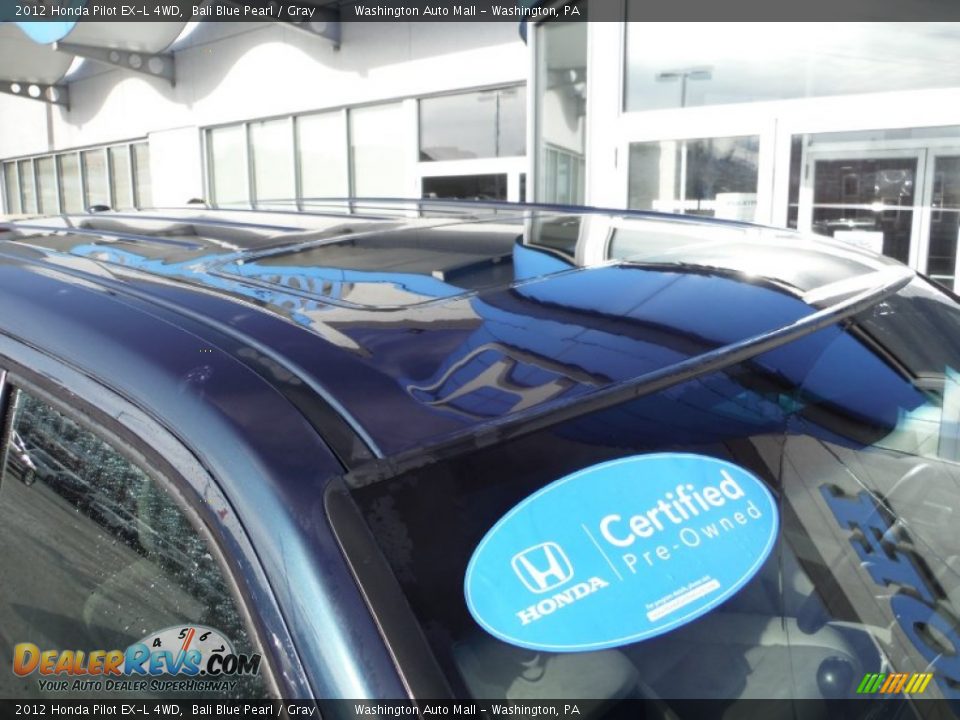 2012 Honda Pilot EX-L 4WD Bali Blue Pearl / Gray Photo #4