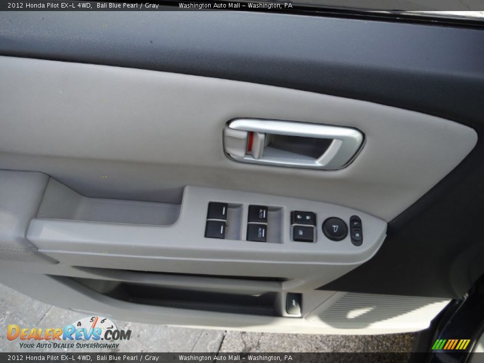 2012 Honda Pilot EX-L 4WD Bali Blue Pearl / Gray Photo #10