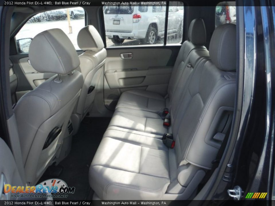 2012 Honda Pilot EX-L 4WD Bali Blue Pearl / Gray Photo #15