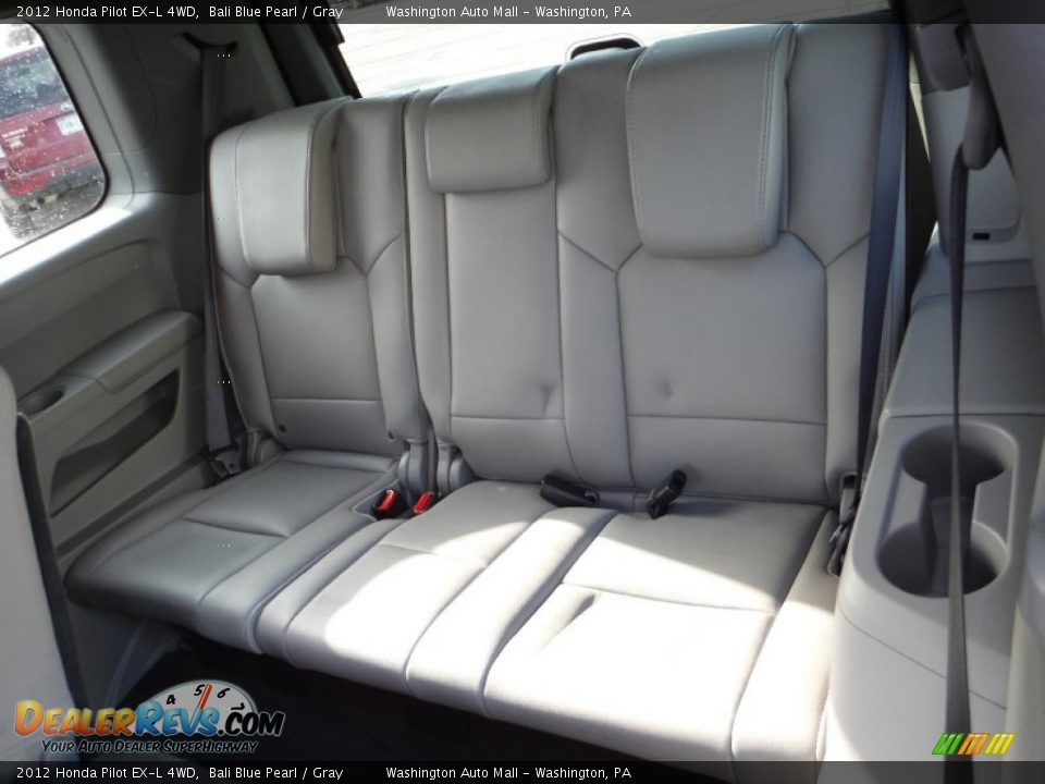 2012 Honda Pilot EX-L 4WD Bali Blue Pearl / Gray Photo #16
