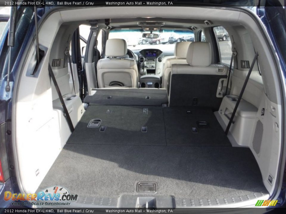 2012 Honda Pilot EX-L 4WD Bali Blue Pearl / Gray Photo #17