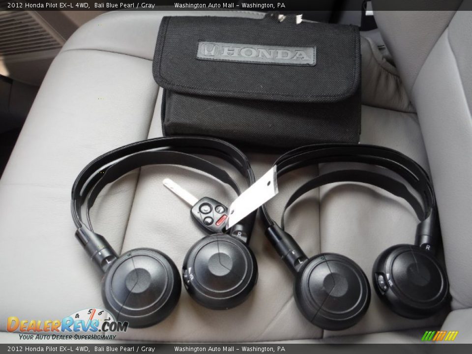 2012 Honda Pilot EX-L 4WD Bali Blue Pearl / Gray Photo #18