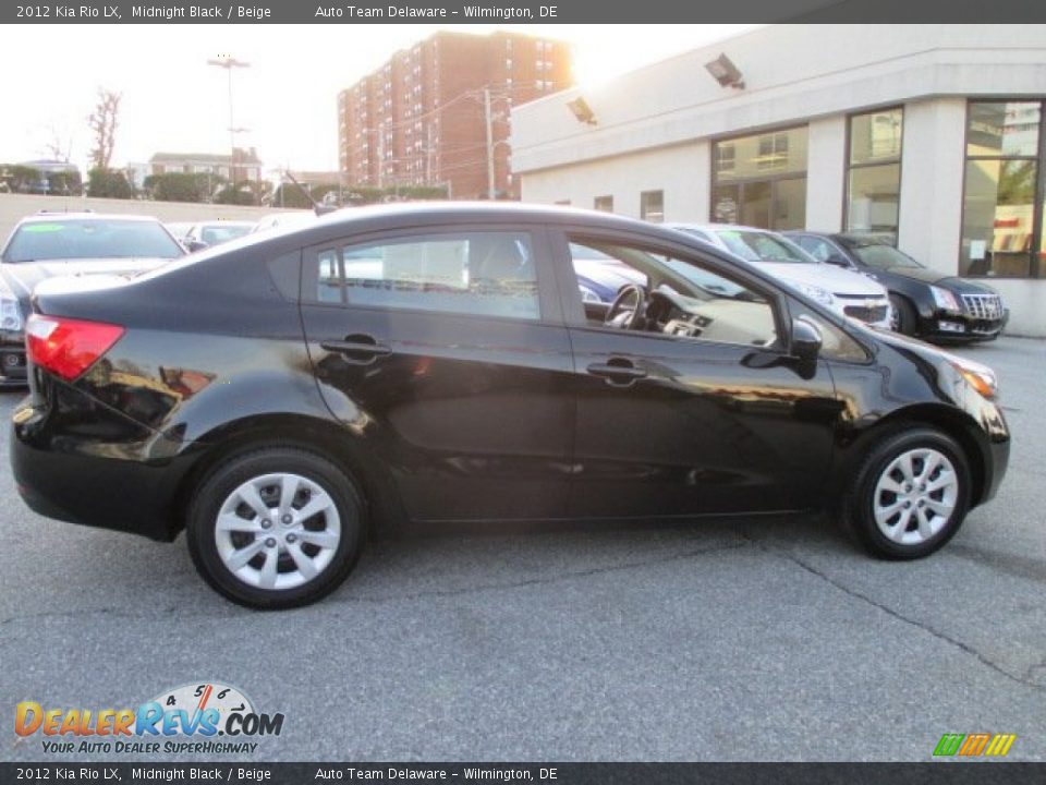 2012 Kia Rio LX Midnight Black / Beige Photo #7