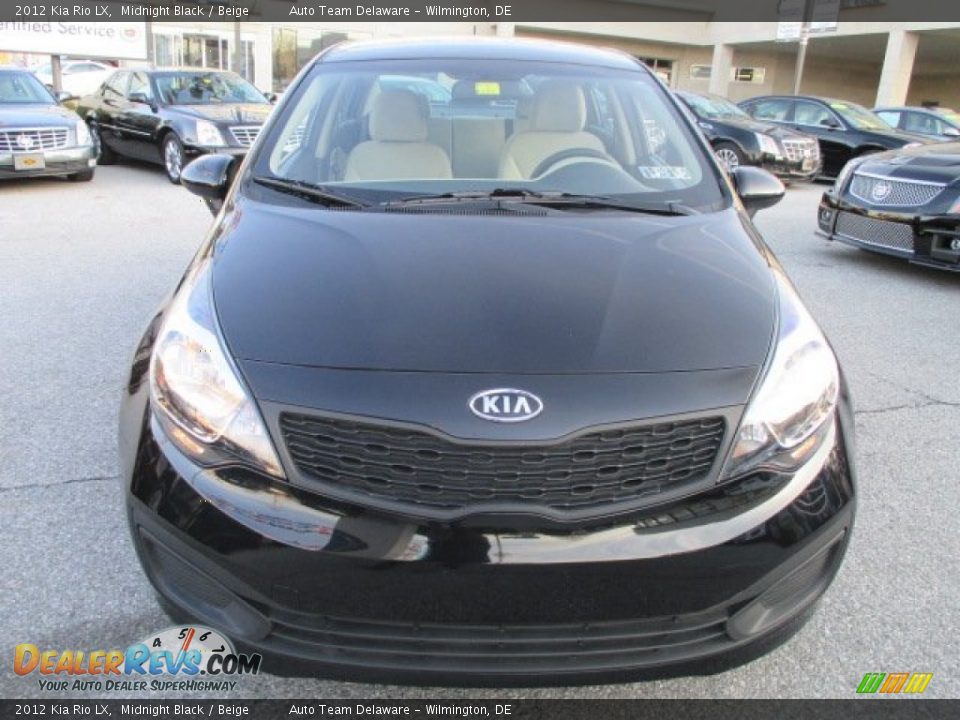2012 Kia Rio LX Midnight Black / Beige Photo #9