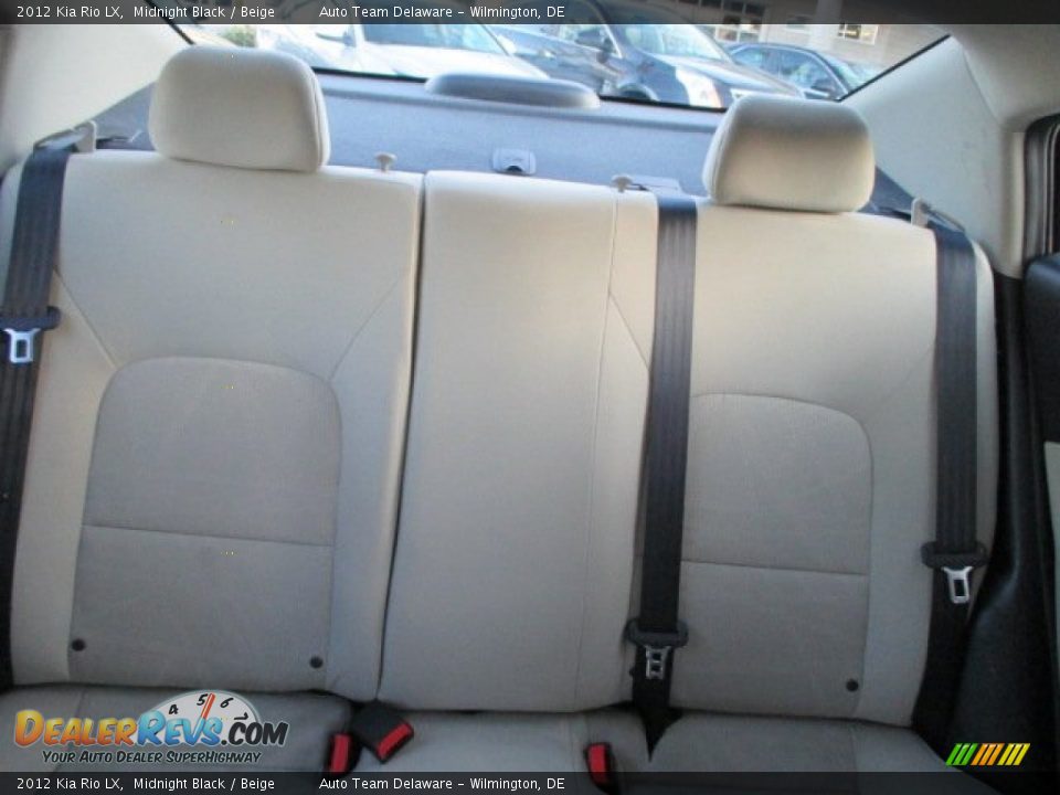 2012 Kia Rio LX Midnight Black / Beige Photo #20