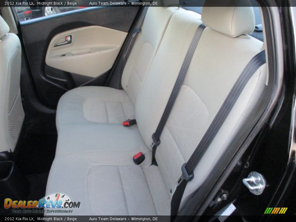 2012 Kia Rio LX Midnight Black / Beige Photo #21