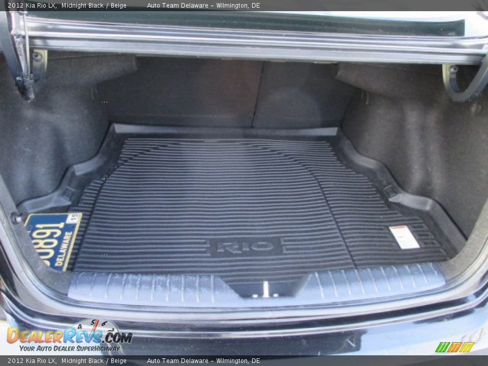 2012 Kia Rio LX Midnight Black / Beige Photo #22