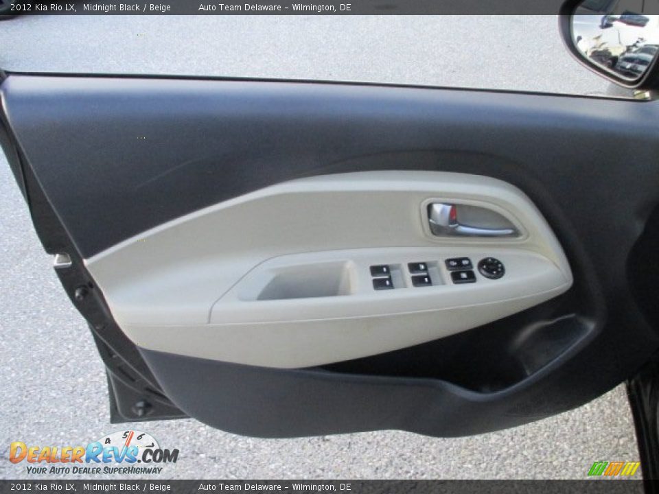 2012 Kia Rio LX Midnight Black / Beige Photo #23