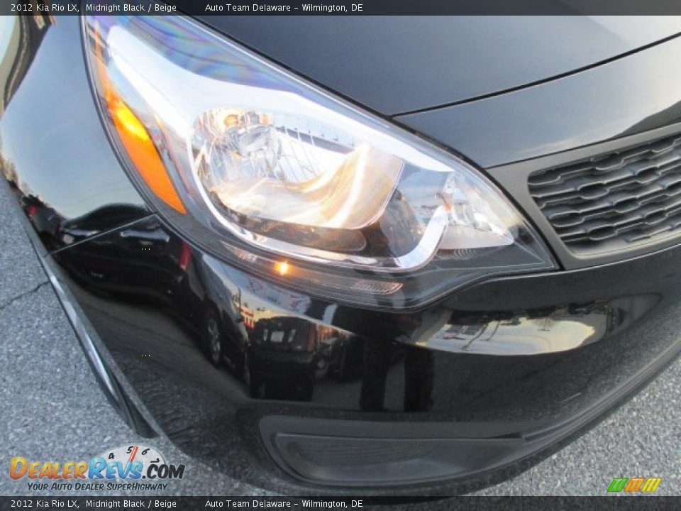 2012 Kia Rio LX Midnight Black / Beige Photo #27