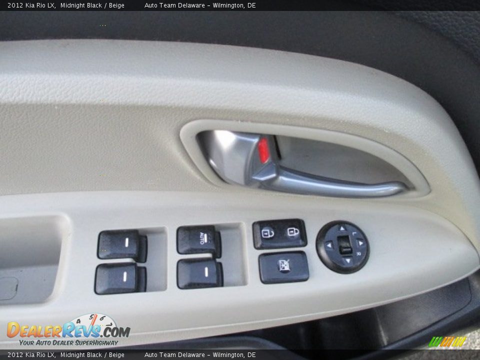 2012 Kia Rio LX Midnight Black / Beige Photo #29