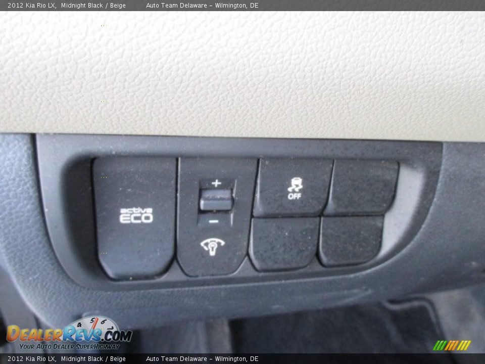 2012 Kia Rio LX Midnight Black / Beige Photo #30