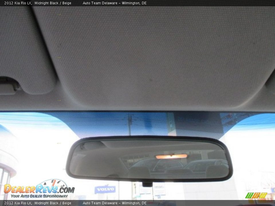 2012 Kia Rio LX Midnight Black / Beige Photo #33
