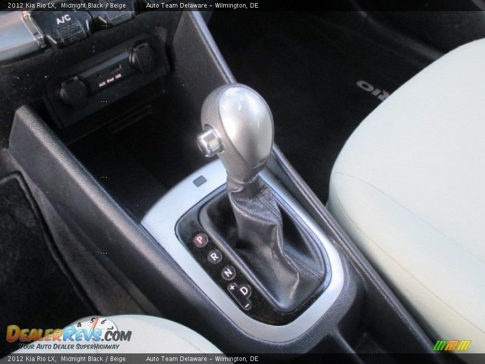 2012 Kia Rio LX Midnight Black / Beige Photo #36
