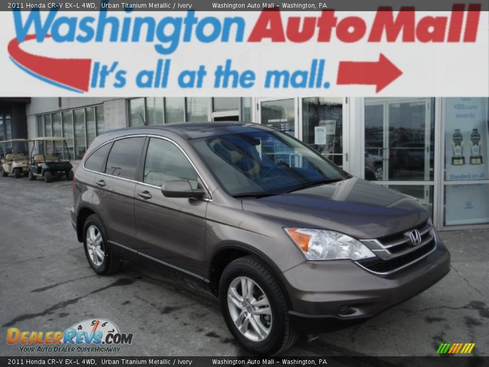 2011 Honda CR-V EX-L 4WD Urban Titanium Metallic / Ivory Photo #1