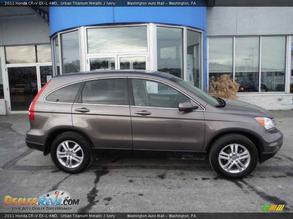 2011 Honda CR-V EX-L 4WD Urban Titanium Metallic / Ivory Photo #2