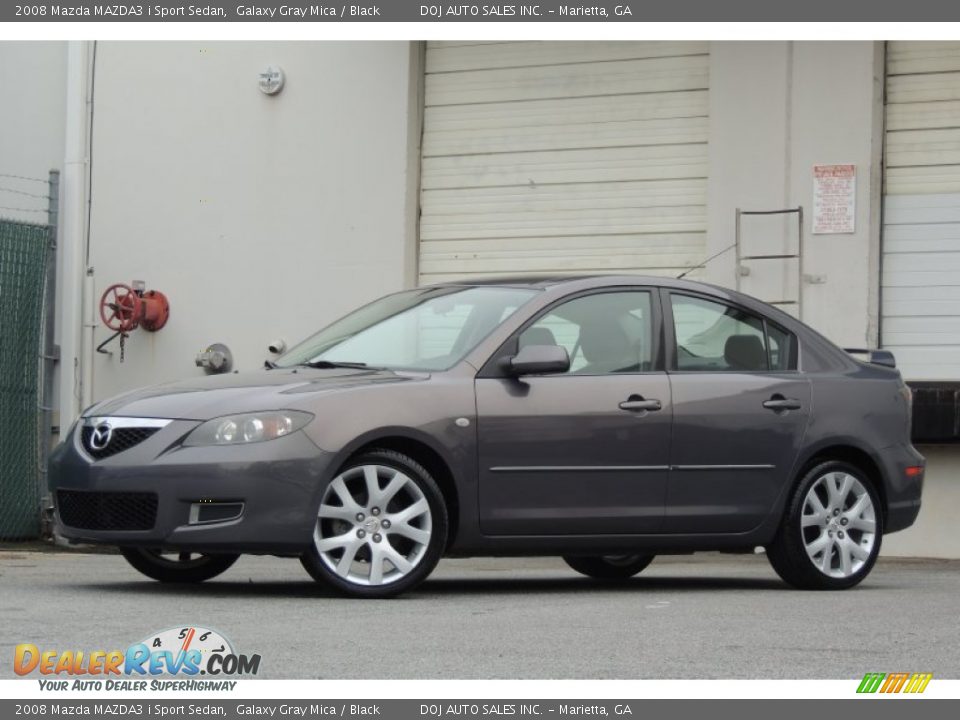 2008 Mazda MAZDA3 i Sport Sedan Galaxy Gray Mica / Black Photo #2