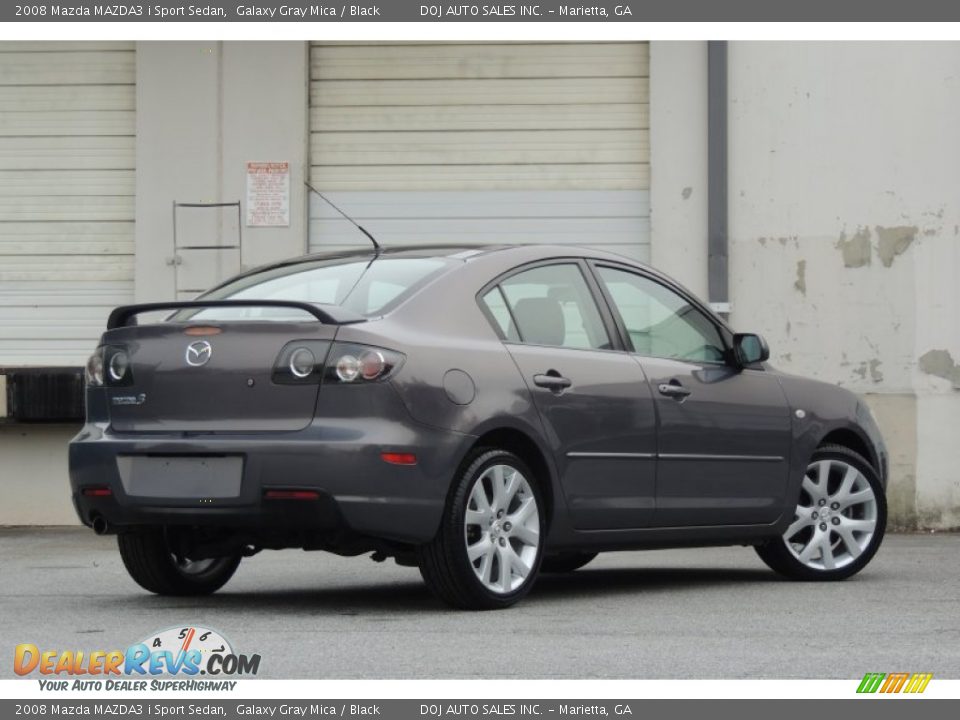2008 Mazda MAZDA3 i Sport Sedan Galaxy Gray Mica / Black Photo #4