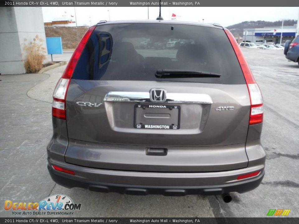 2011 Honda CR-V EX-L 4WD Urban Titanium Metallic / Ivory Photo #8