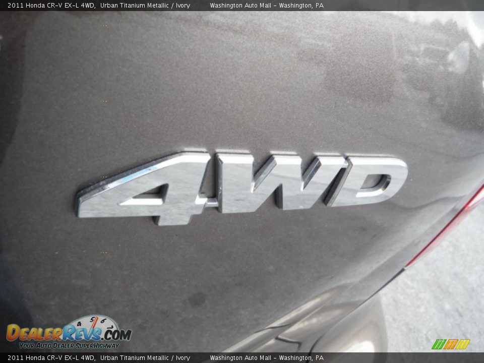 2011 Honda CR-V EX-L 4WD Urban Titanium Metallic / Ivory Photo #9