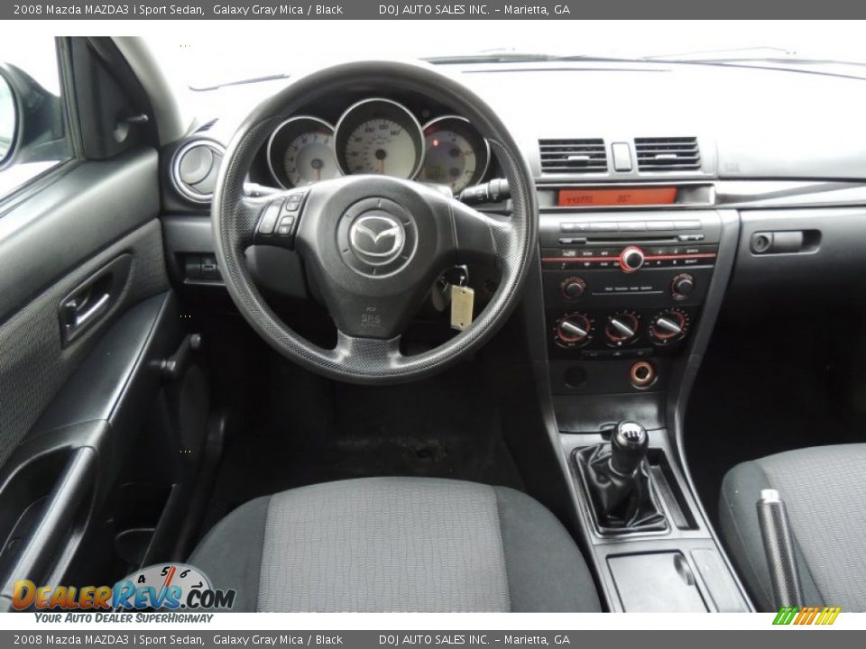 2008 Mazda MAZDA3 i Sport Sedan Galaxy Gray Mica / Black Photo #10