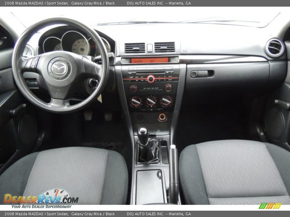 2008 Mazda MAZDA3 i Sport Sedan Galaxy Gray Mica / Black Photo #11