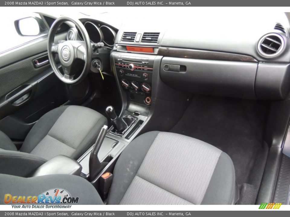 2008 Mazda MAZDA3 i Sport Sedan Galaxy Gray Mica / Black Photo #12