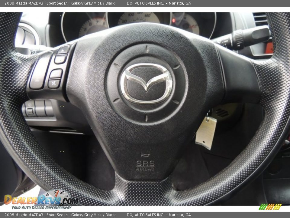 2008 Mazda MAZDA3 i Sport Sedan Galaxy Gray Mica / Black Photo #13