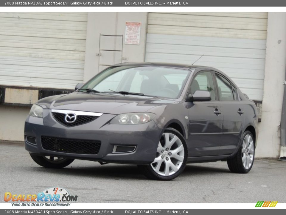 2008 Mazda MAZDA3 i Sport Sedan Galaxy Gray Mica / Black Photo #16