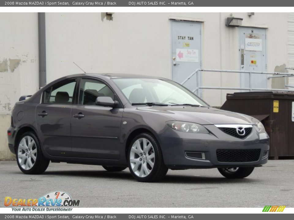 2008 Mazda MAZDA3 i Sport Sedan Galaxy Gray Mica / Black Photo #18