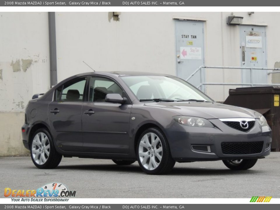 2008 Mazda MAZDA3 i Sport Sedan Galaxy Gray Mica / Black Photo #19