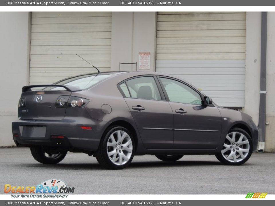 2008 Mazda MAZDA3 i Sport Sedan Galaxy Gray Mica / Black Photo #22