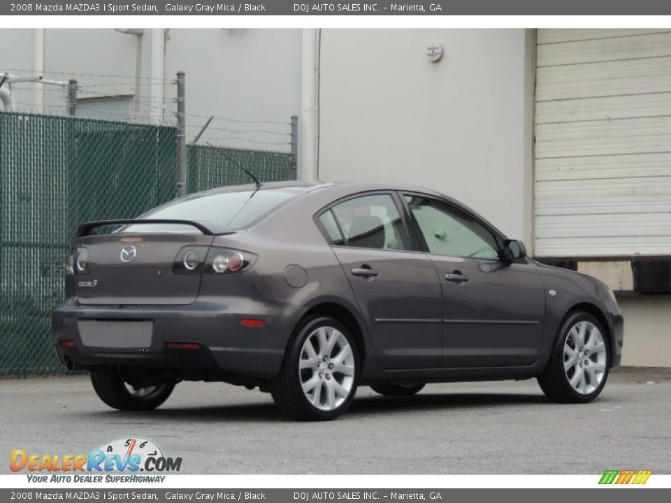 2008 Mazda MAZDA3 i Sport Sedan Galaxy Gray Mica / Black Photo #24
