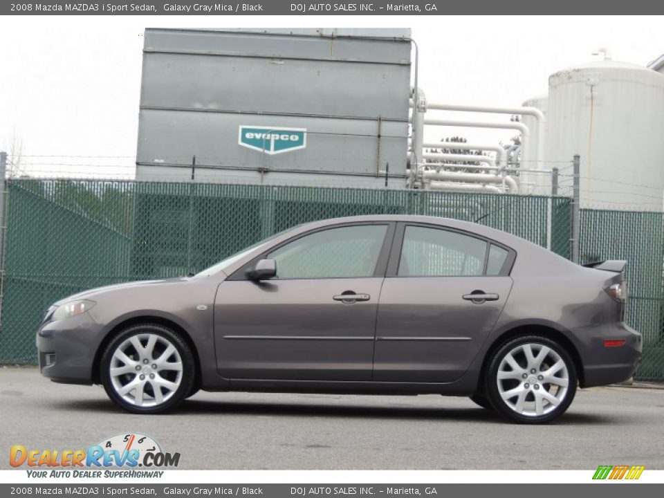 2008 Mazda MAZDA3 i Sport Sedan Galaxy Gray Mica / Black Photo #25