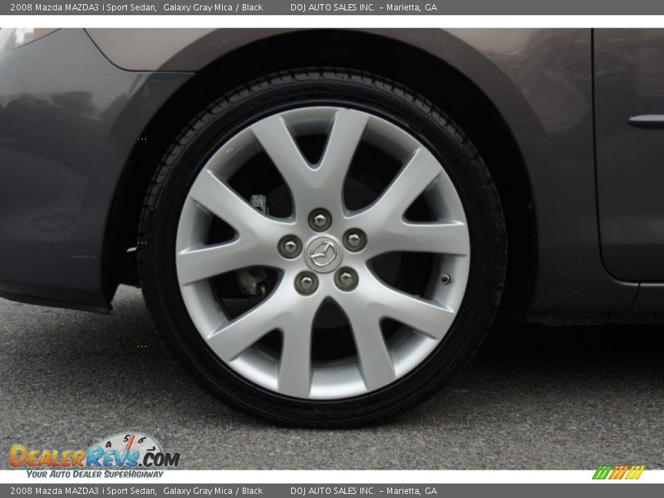 2008 Mazda MAZDA3 i Sport Sedan Galaxy Gray Mica / Black Photo #29