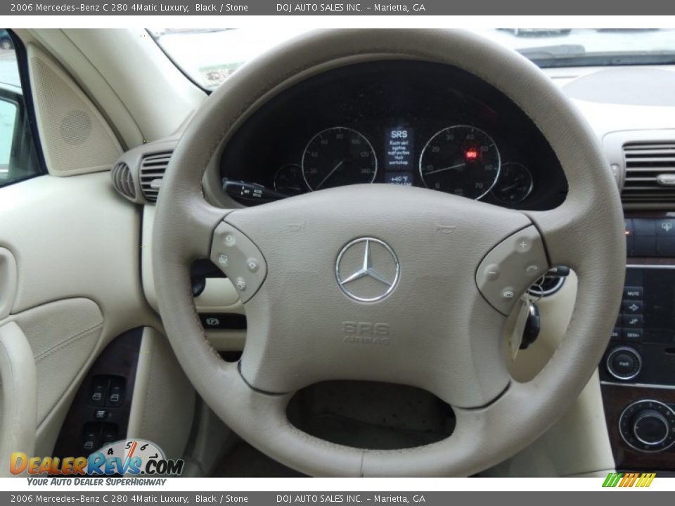 2006 Mercedes-Benz C 280 4Matic Luxury Steering Wheel Photo #16