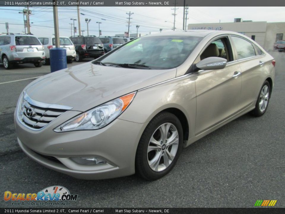 Front 3/4 View of 2011 Hyundai Sonata Limited 2.0T Photo #2