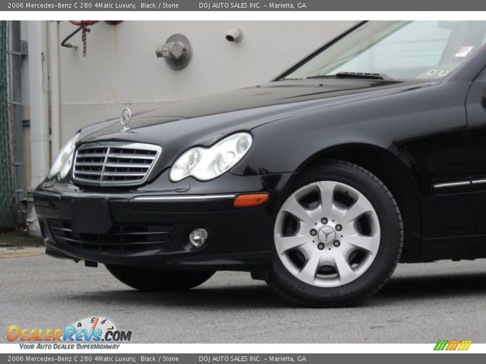 2006 Mercedes-Benz C 280 4Matic Luxury Black / Stone Photo #22