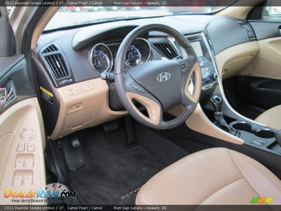 Camel Interior - 2011 Hyundai Sonata Limited 2.0T Photo #10