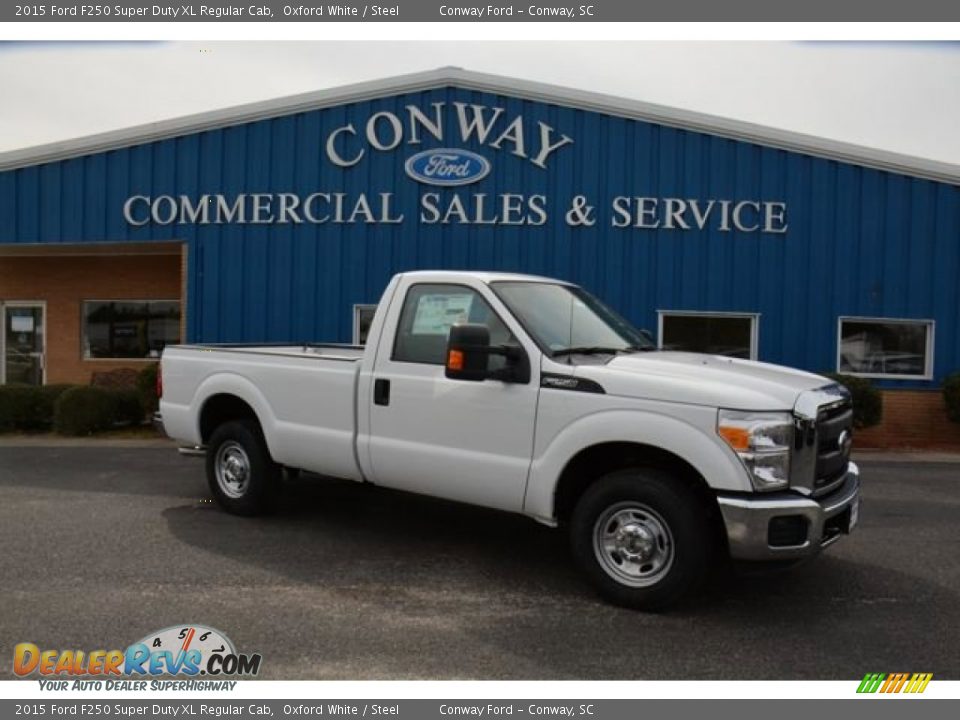 2015 Ford F250 Super Duty XL Regular Cab Oxford White / Steel Photo #3