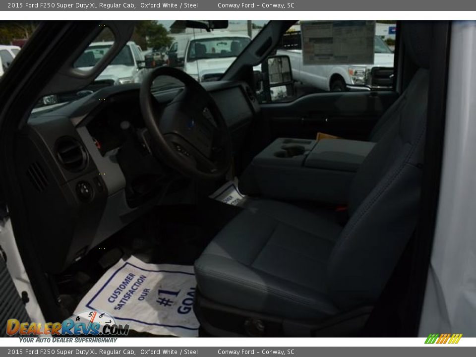 2015 Ford F250 Super Duty XL Regular Cab Oxford White / Steel Photo #9