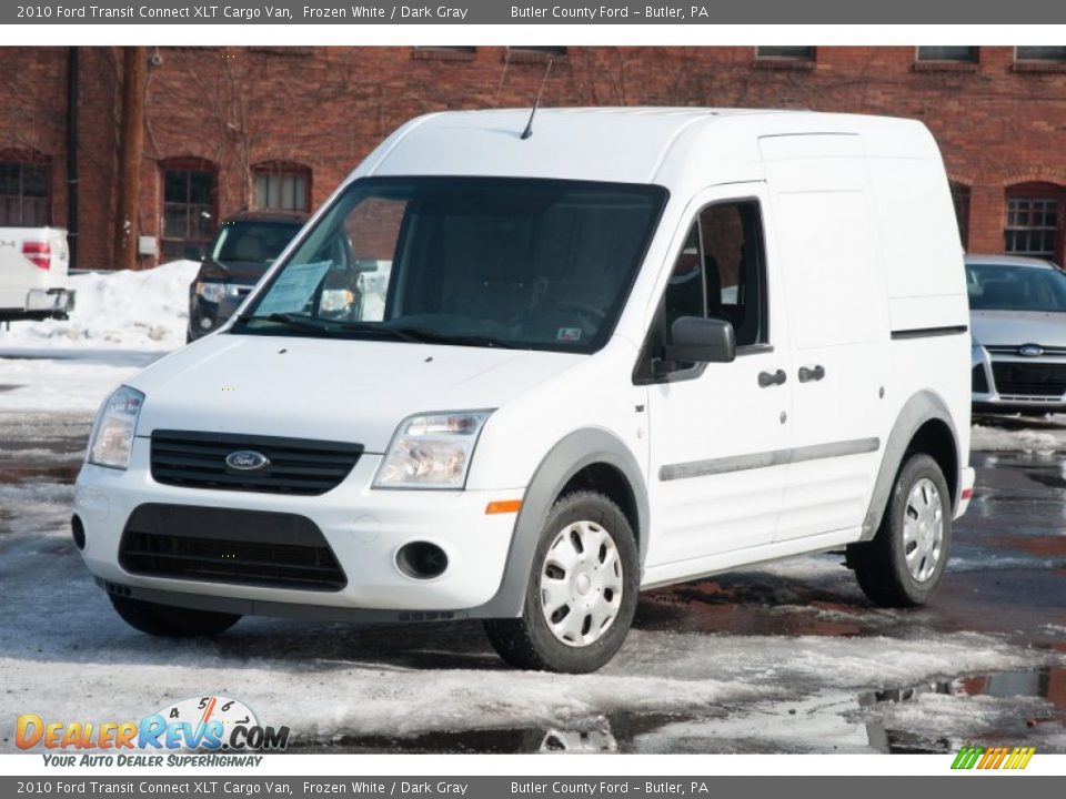 2010 Ford Transit Connect XLT Cargo Van Frozen White / Dark Gray Photo #1