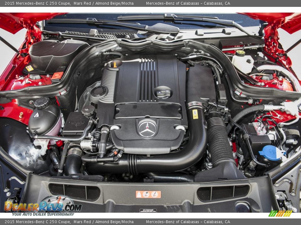 2015 Mercedes-Benz C 250 Coupe Mars Red / Almond Beige/Mocha Photo #9