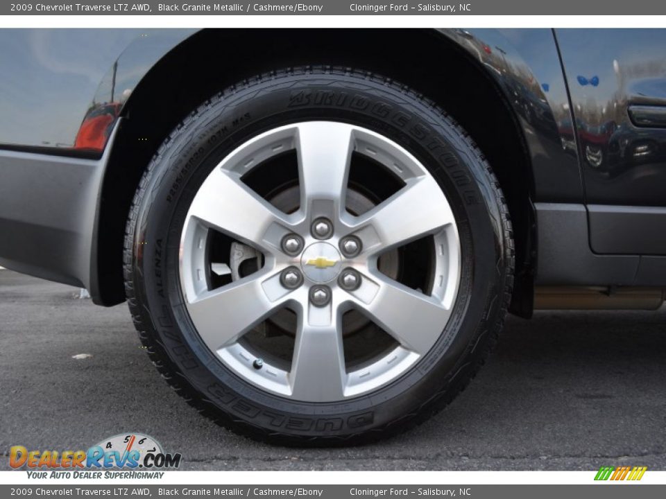 2009 Chevrolet Traverse LTZ AWD Black Granite Metallic / Cashmere/Ebony Photo #19