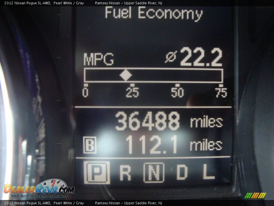 2012 Nissan Rogue SL AWD Pearl White / Gray Photo #10
