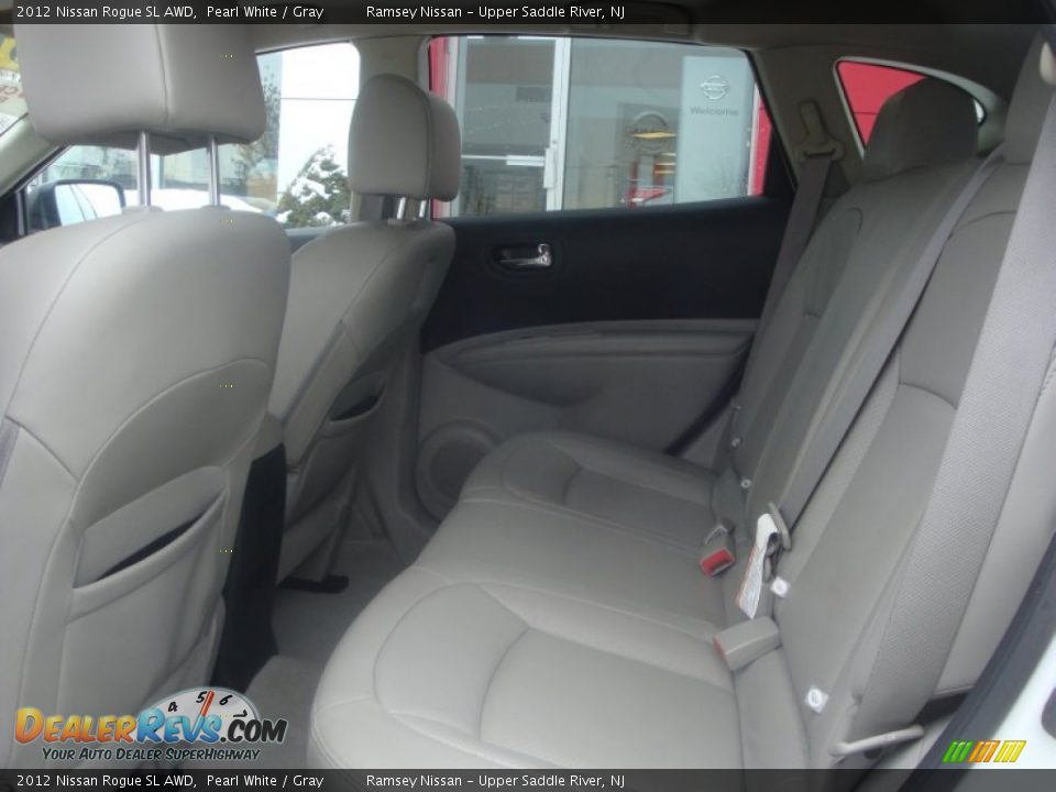 2012 Nissan Rogue SL AWD Pearl White / Gray Photo #15