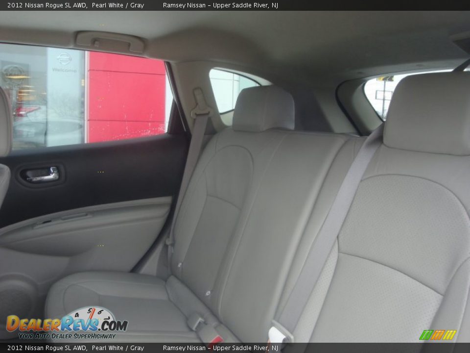 2012 Nissan Rogue SL AWD Pearl White / Gray Photo #16