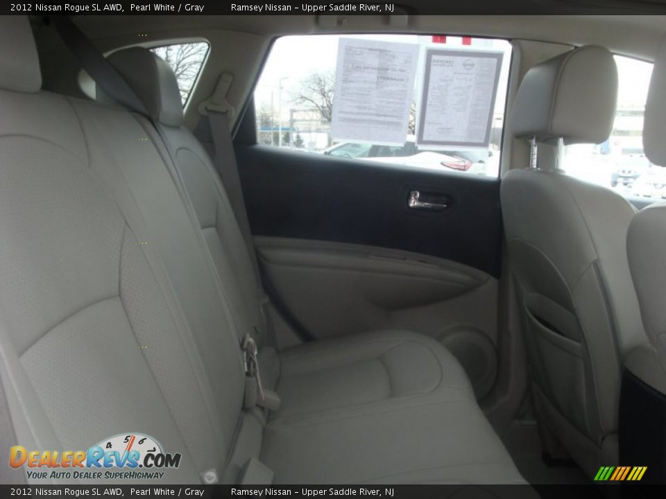 2012 Nissan Rogue SL AWD Pearl White / Gray Photo #17