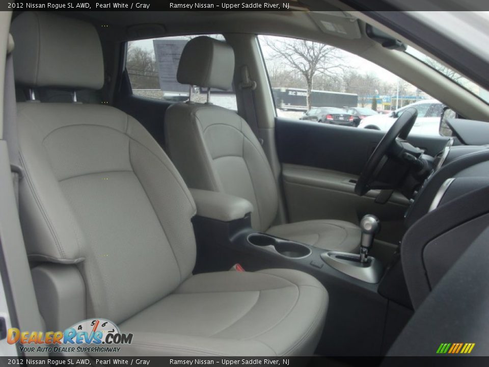 2012 Nissan Rogue SL AWD Pearl White / Gray Photo #19