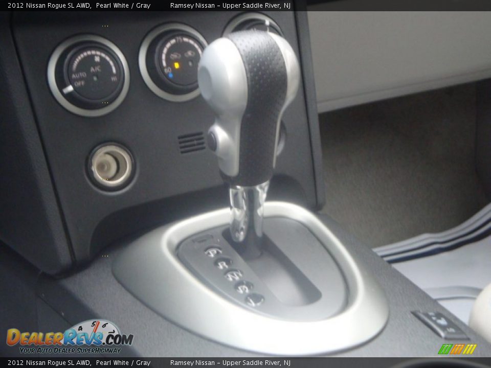 2012 Nissan Rogue SL AWD Pearl White / Gray Photo #22