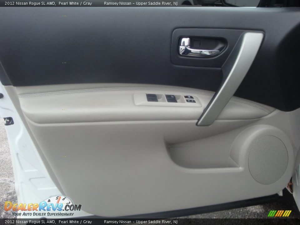 2012 Nissan Rogue SL AWD Pearl White / Gray Photo #23